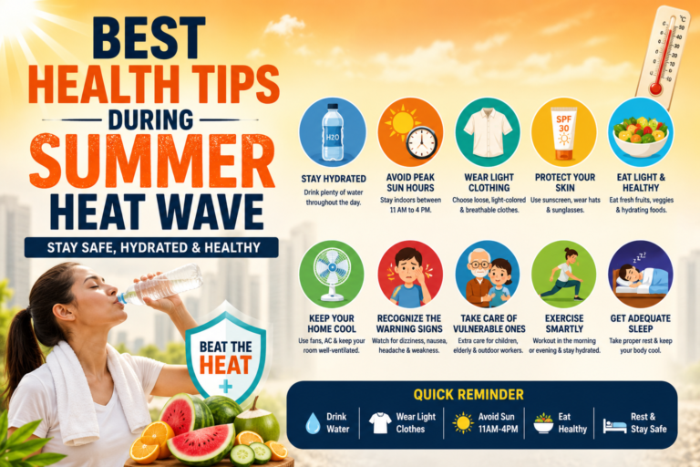 Read more about the article Best Health Tips During Summer Heat Wave: Stay Safe, Hydrated & Healthy in 2026